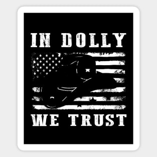 Distressed American In Dolly We Trust Magnet